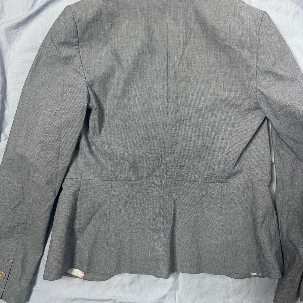Banana Republic Women's Blue/Gray Blazer - Picture 13 of 14